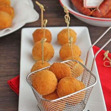 Imagen de la receta Bolitas de patata y chorizo