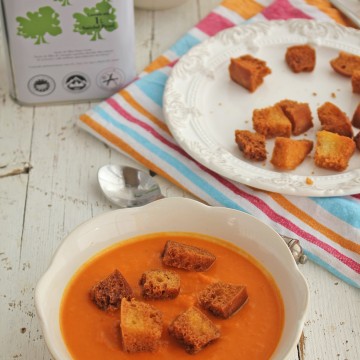 Imagen de la receta Crema de calabaza con picatostes