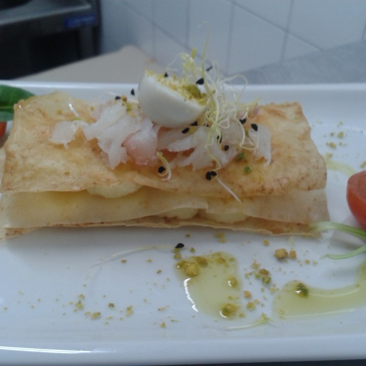 crujiente de ajo mortero (plato 2)