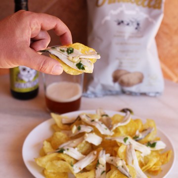 Imagen de la receta Patatas fritas con boquerones en vinagre