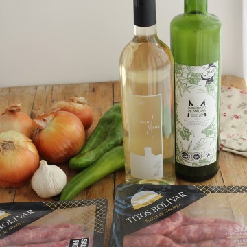 Imagen de la receta Salchichas frescas al vino blanco