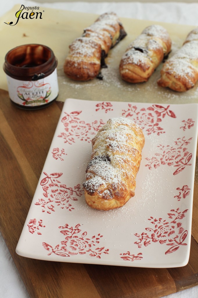 Trenza de hojaldre y crema de cacao con aove Degusta Jaen (2)