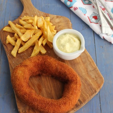 Imagen de la receta Flarrosquín con patatas y alioli de leche