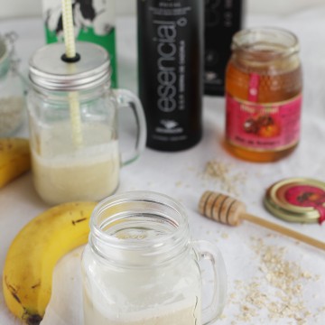Imagen de la receta Batido de plátano, miel y aceite de oliva virgen extra