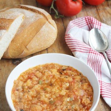 Imagen de la receta Sopa de pan con tomate
