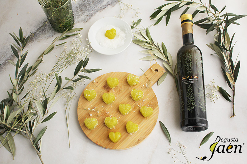 Gominolas de aceite de oliva virgen extra – Degusta Jaén