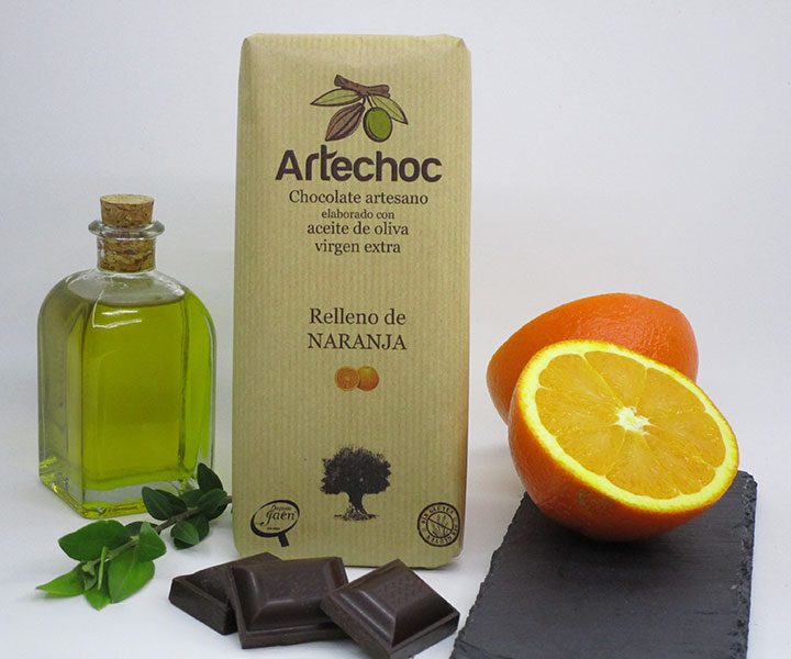 Imagen del producto Tableta de Chocolate con aove relleno de naranja