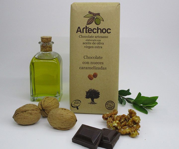 Imagen del producto Tableta de Chocolate con aove y nueces caramelizadas