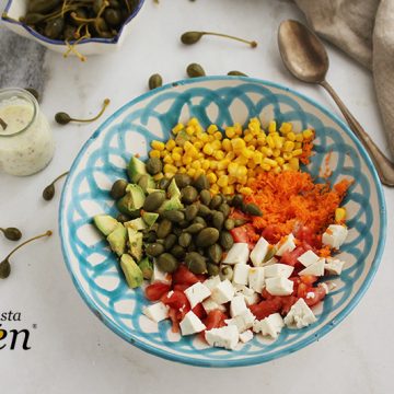 Imagen de la receta Picadillo de verano con alcaparrones