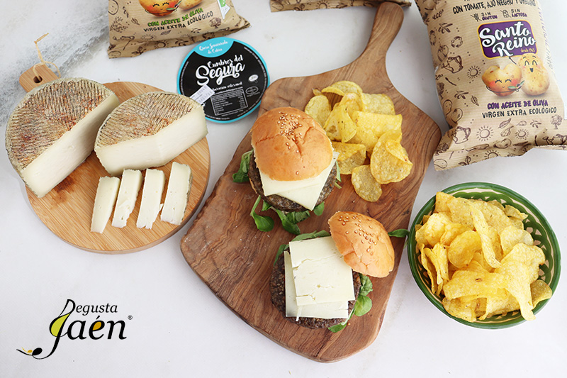 Imagen de la receta Hamburguesas de espinacas con queso y Ecopapas