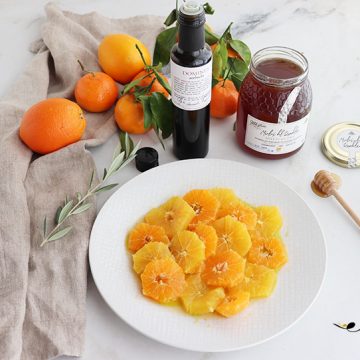 Imagen de la receta Ensalada de naranjas y mandarinas con miel y aceite de acebuche
