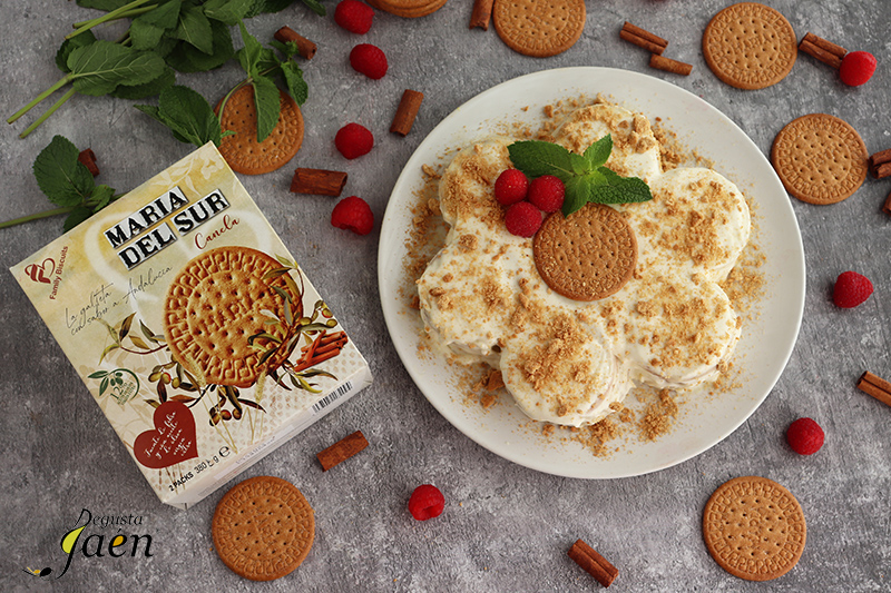 Tarta de galletas y limón