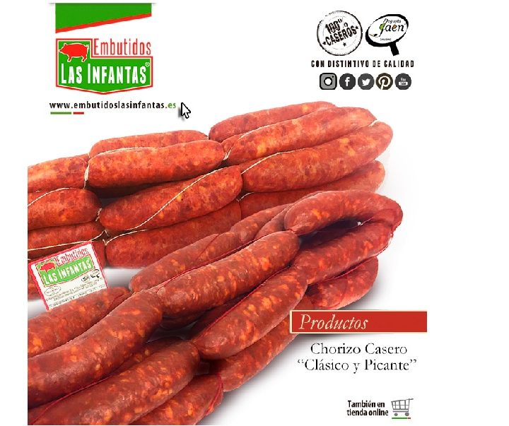 Imagen del producto Chorizo Casero » Clásico y Picante» Emmbutidos Las Infantas