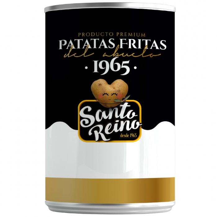 Imagen del producto Lata de patatas fritas en aceite de oliva Santo Reino