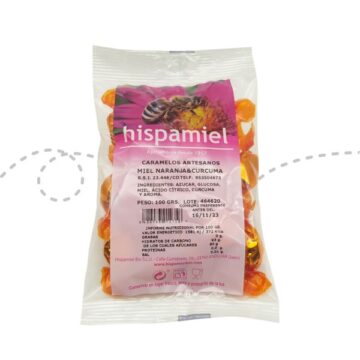 Imagen del producto Caramelos de miel, naranja y cúrcuma