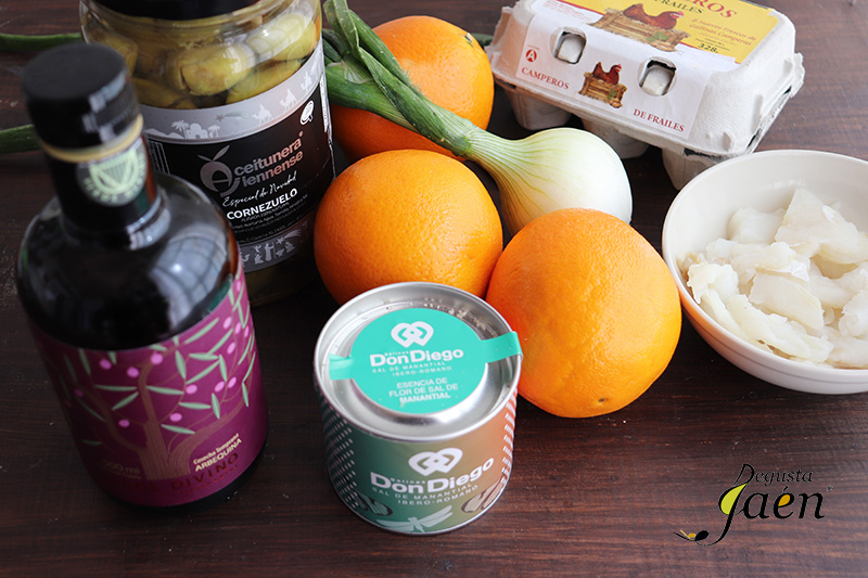 Remojón de naranja y bacalao