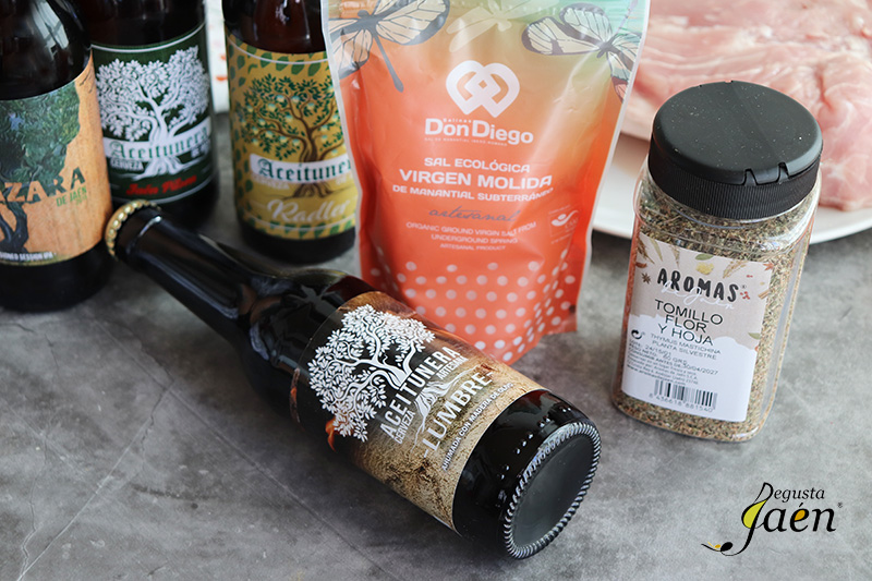 Lomo en salsa de cerveza con patatas fritas