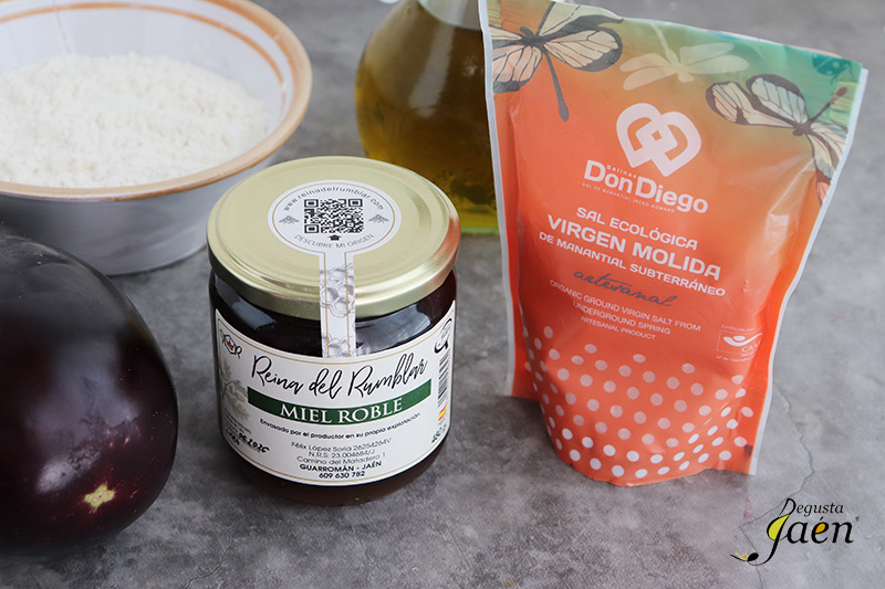 Berenjenas fritas con miel