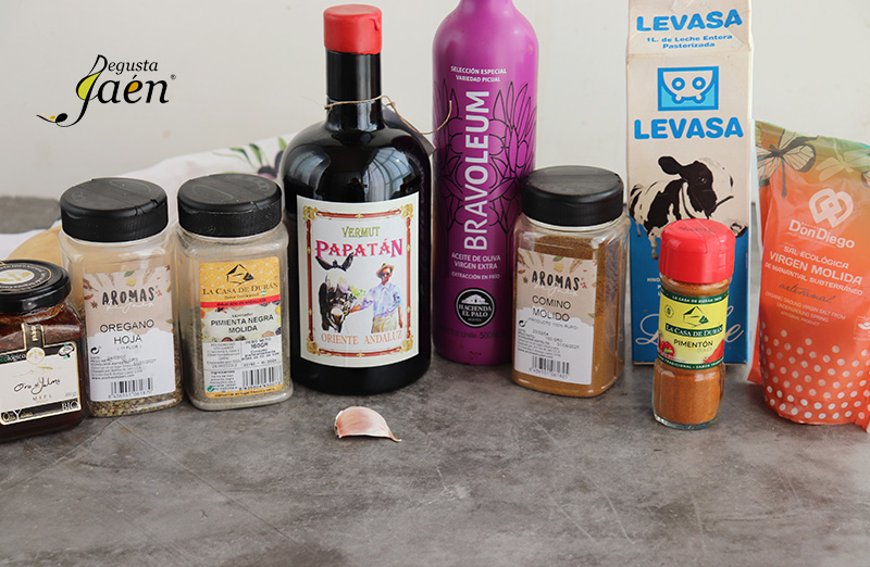 Patatas mozárabes con vermut