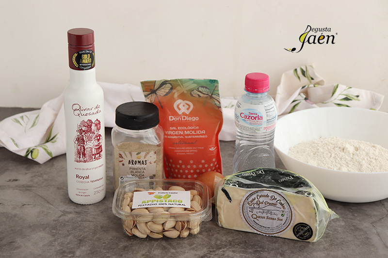 Galletas de queso y pistachos