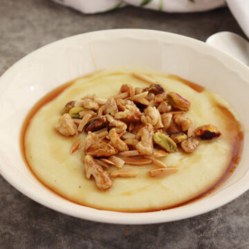 Imagen de la receta Gachas con miel y frutos secos