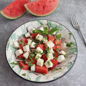 Imagen de la receta Ensalada de sandía y queso fresco