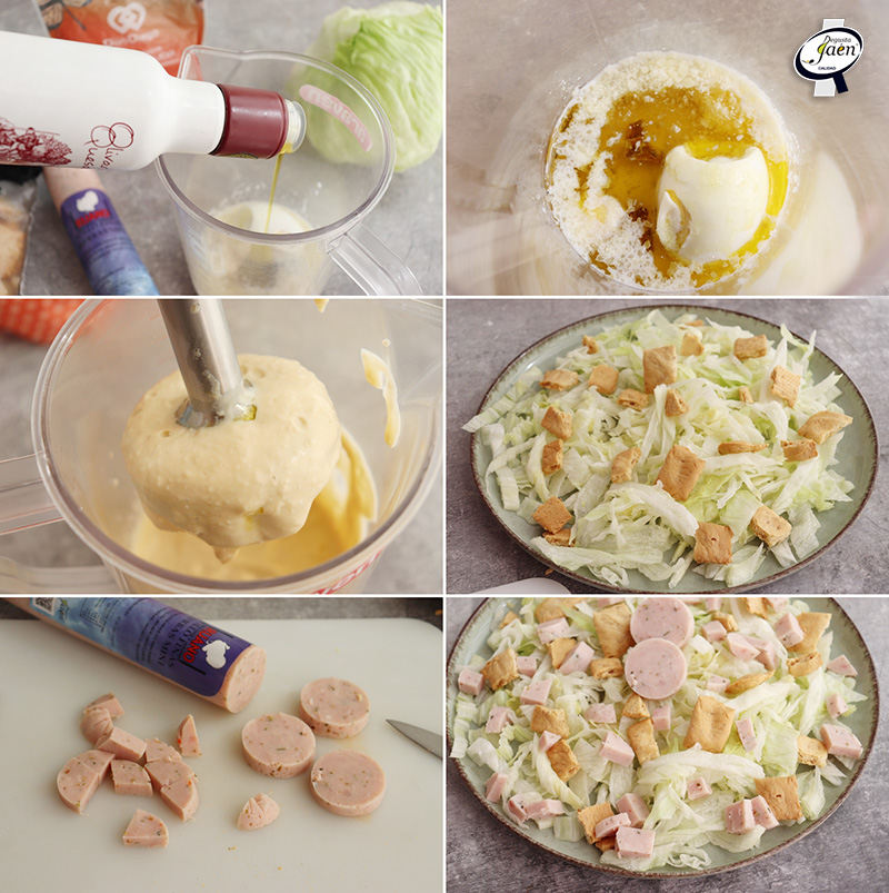 Ensalada césar a la jiennense