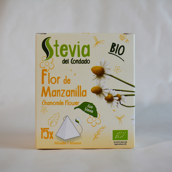 Imagen del producto Té de Flor de Manzanilla – Stevia del Condado