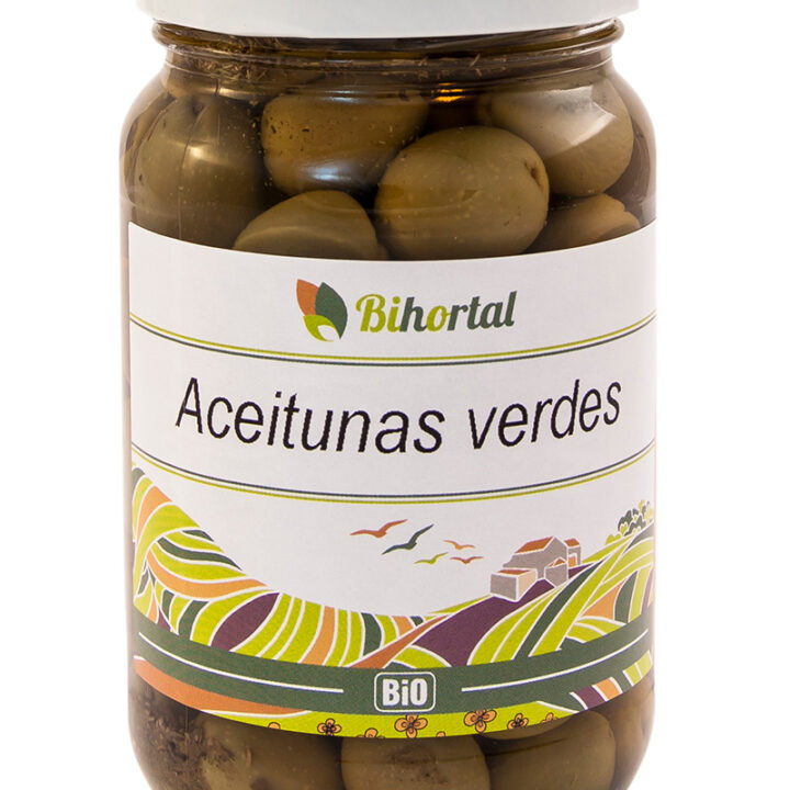 Imagen del producto Aceitunas Verdes Aliñadas – Bioandalus Y Bihortal