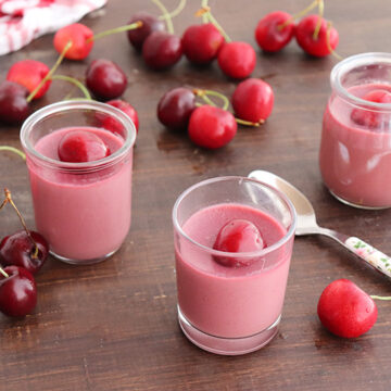 Imagen de la receta Cuajada de cerezas
