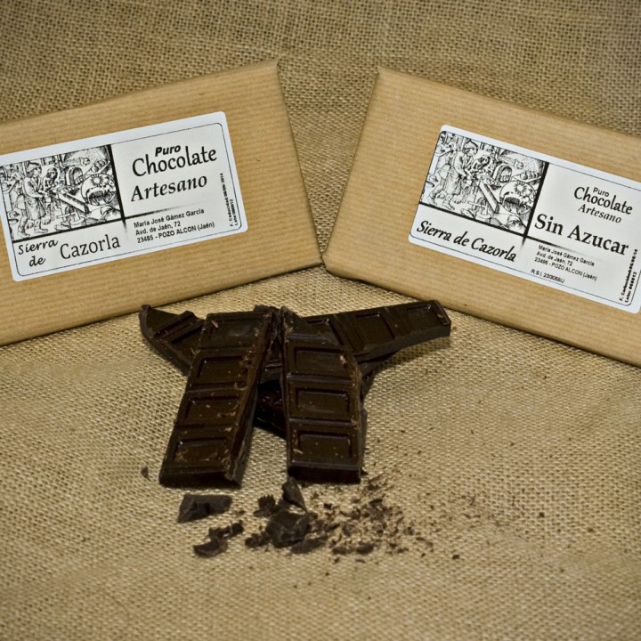 Imagen del producto Chocolate artesano con y sin azúcar