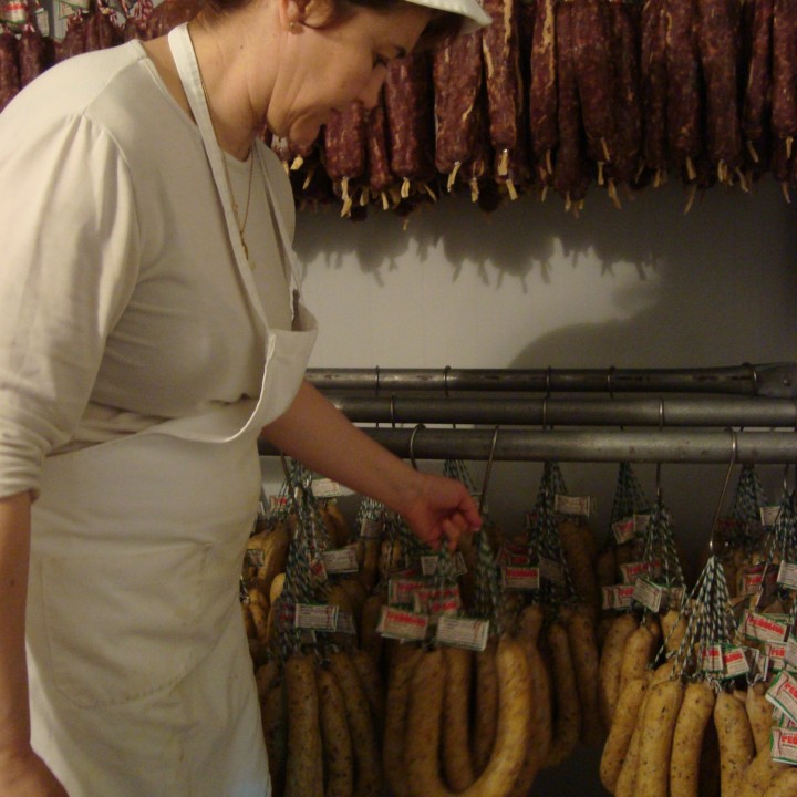 En la cámara frigorífica