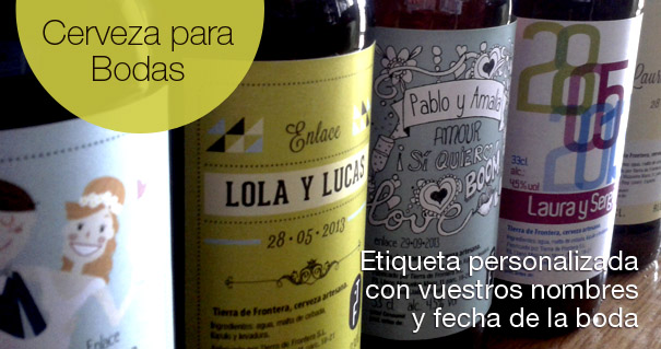 Imagen del producto Cerveza «Tierra de Frontera» envase especial para bodas