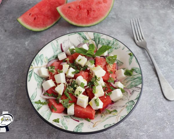 Ensalada de sandía y queso fresco