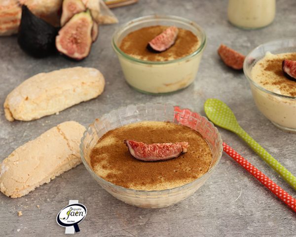 Natillas de Brevas de Jimena con Bizcochos Flor de Mágina